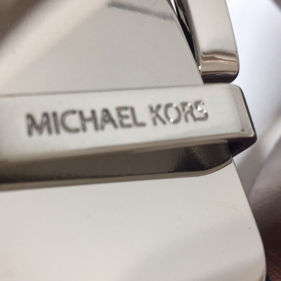 Micheal Kors silver tone suede belt medium main image 6